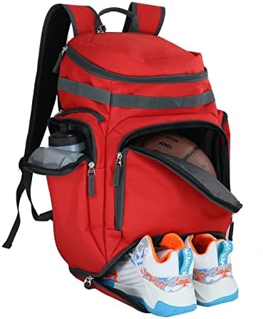 Bolsa de mochila de basquete Goloni com compartimento grande de sapatos e bola, mochila de futebol, beisebol, softbol,