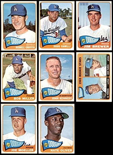 1965 Topps Los Angeles Dodgers, perto da equipe, estabeleceu Los Angeles Dodgers ex Dodgers