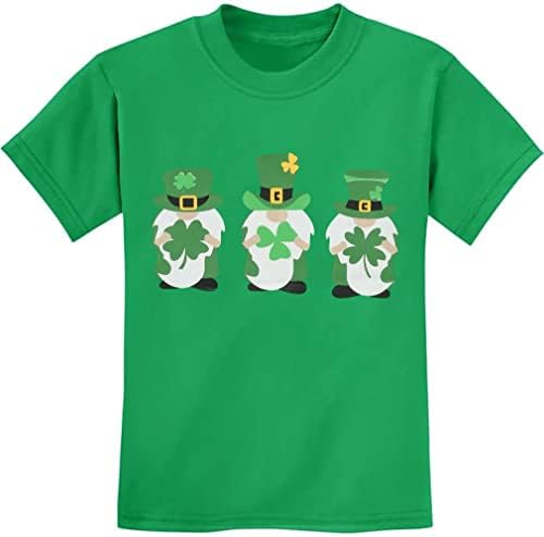 Camisas do dia de Ddsol St. Patrick para crianças meninas de meninos unissex CLOVER T-SHISTS GREEN CHILS TRUCK TEES 2-7T