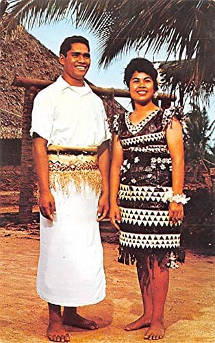 Dois moradores tonganeses, Polynesian Cultural Center Taiti Postalt.
