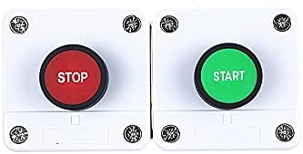 Phnt com símbolo de seta, comece a parar a seleção de botões à prova d'água Parada de emergência Caixa de controle industrial de suporte de mão.