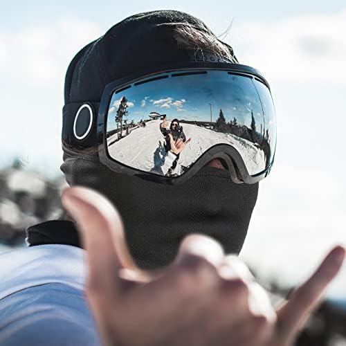Achiou Balaclava Máscara facial, máscara de esqui para homens mulheres, máscara face máscara de máscara de moto tático de neve