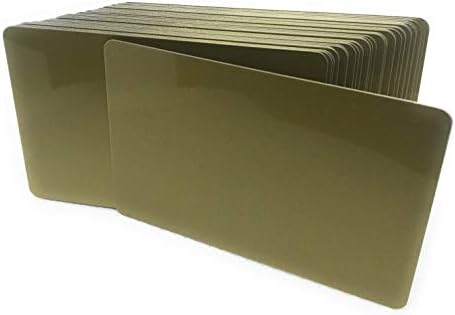 10 Cartões de plástico PVC 30mil Hico Magnetic Stripe Gold