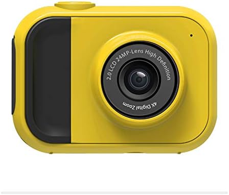 Câmera de Wyang Kid, câmera esportiva digital 1080p recarregável, exibição IPS de 2,0 polegadas, envio de 32g de memória de expansão, para presentes de brinquedo para meninos/meninas, amarelo