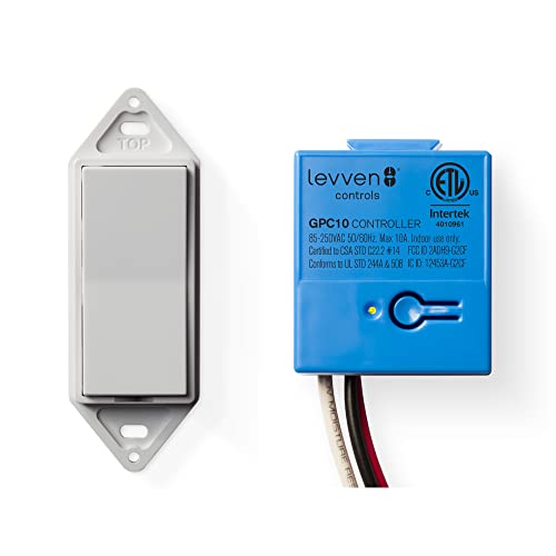 Kit de interruptor sem fio para ligar/desativado de Levven - Switch de estilo decora, kit de controle de energia