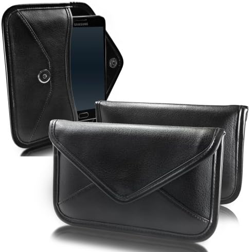 Caso de ondas de caixa compatível com o Oppo Reno 4 Pro - Elite Leather Messenger Bolsa, Design de envelope de capa de couro sintético