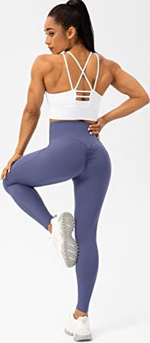 Alisadas de cintura alta leggings para mulheres, calças de ioga de bumbum de luto feminino, perneiras de ginástica