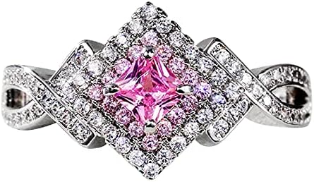 2023 New Ring Jewelry Gift Women's Gift Pink Creative Diamond Ring Ring Ring para dedo