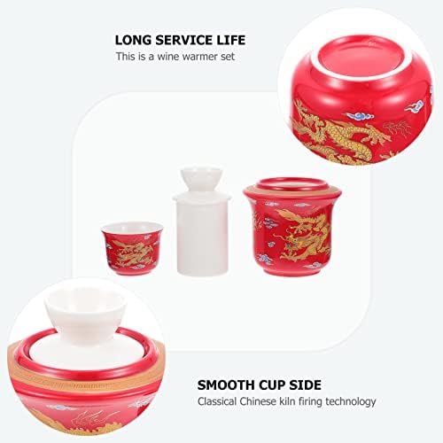 Caneca de chá japonês Cerâmica de cerâmica Conjunto com mais quente: xícaras de chá chinês Soju