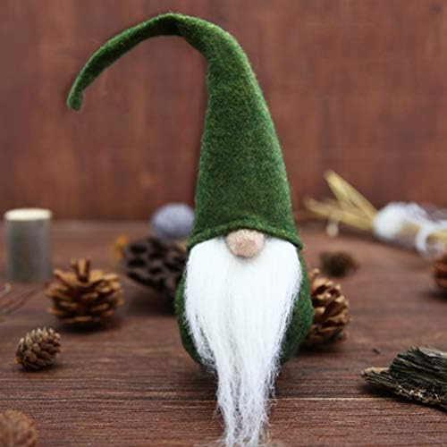 Toyvian 3pcs sueco gnomo decoração de pelúcia, brinquedo de pelúcia de chirstmas, elfo elfo gnome santa árvore tampo