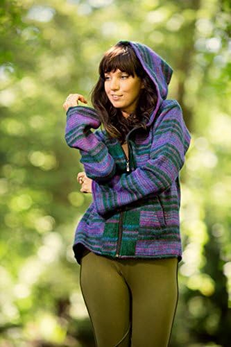 Sweater Kashmiri Pixie Hood - Capuz da jaqueta Pixie Hood Festival Boho Jumper Gypsy Hippie Jacket