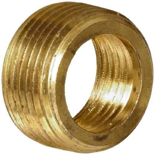 Anderson Metals Brass Tipe Fittting, Bucking Face, 1/2 Macho Pipe x 3/8 Pipe feminino - 06140-0806