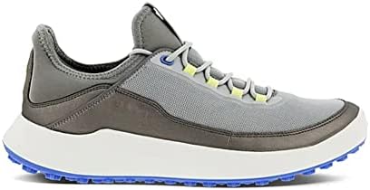 Sapato de golfe principal da Ecco Men's Core, concreto/limão ensolarado, 10-10,5