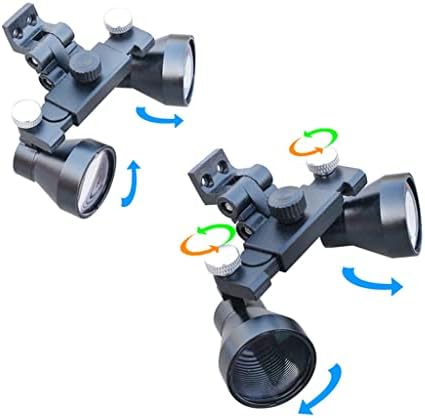 Lupa binocular XBWei 2.5X Lupa dental com óculos de trabalho de longa distância de trabalho de trabalho de vidros