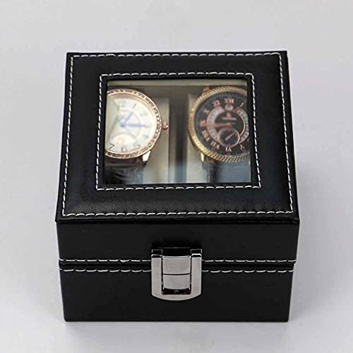 UXZDX 2/3/6 Caixa de relógio de relógio PU PU Caixa de armazenamento Organizador para o quartzo Caixas de jóias
