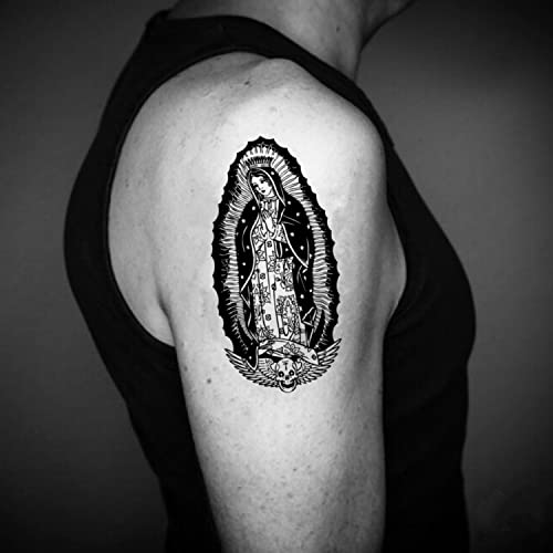 Adesivo de tatuagem temporária de Guadalupe - Ohmytat