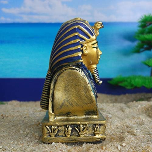 Besportble 1pc egípcio faraó Tutankhamun estatueta resina artesanato decorações de mesa
