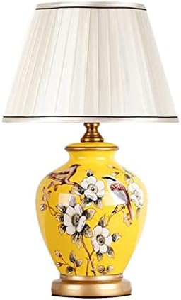 N/A Cerâmica Lâmpada de mesa de mesa European Flor e Bird Room Larroom Bedside Lamp de mesa Retro Study Villa