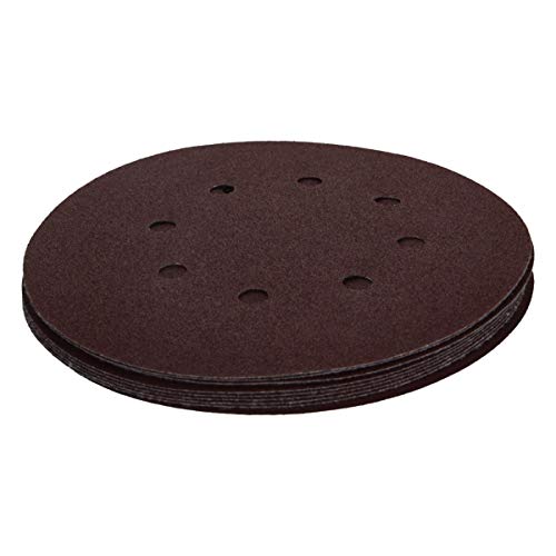 Bettomshin 10pcs 7 polegadas 8 Hole e loop Landing Disc 100 GRIT LIGADA DE FLOCING para lixadeira de órbita aleatória