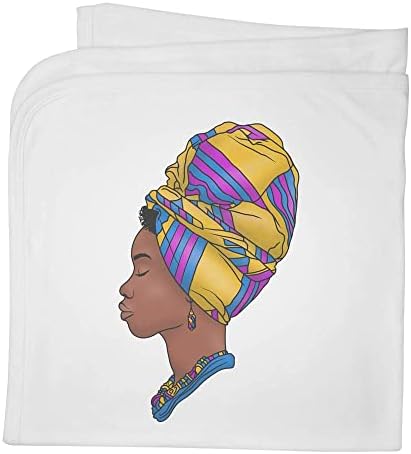 Geral/xale de bebê de algodão 'African Woman'