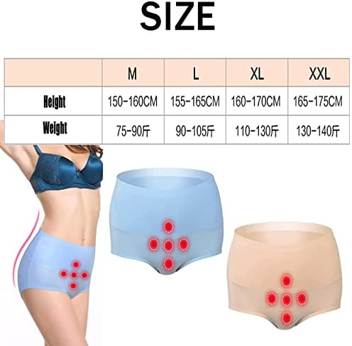 Mqshuhenmy Magnetic Slim Energy Field Terapy Panties, magneticslim Energy Field Terapia Mulheres Panties Soft Soft