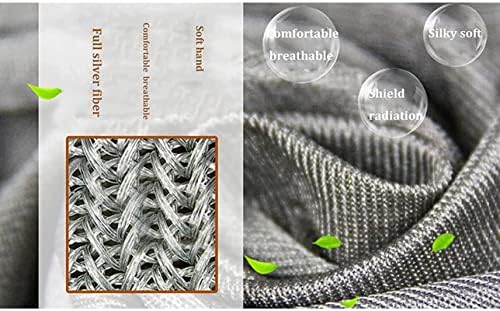 DMWMD 1 kg de rosca de agulha banhada a prata, radiação/condutiva/blindagem Protection EMF Fabric para fazer roupas e têxteis domésticos