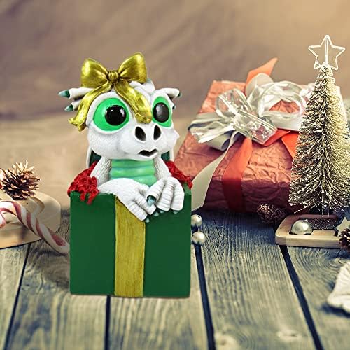 Presentes do World of Wonders - Dreamland Dragons - Holly Collectible Holiday Dragon With Gift Box Christmas Edition…