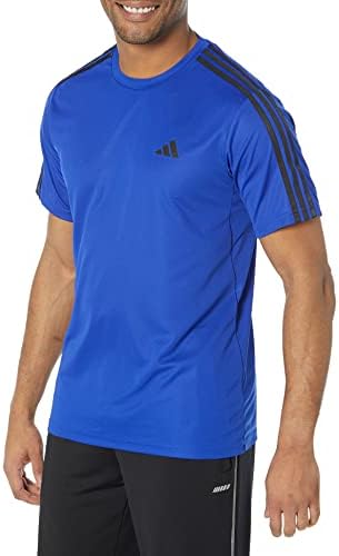T-shirt de treinamento de 3 badrias da Adidas Men's Essentials Bases Bases