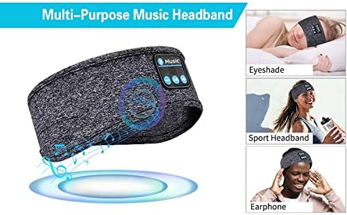 Fones de ouvido do sono Wireless, Bluetooth Sport Fand, com alto-falantes estéreo hd ultrafinos perfeitos para ioga, meditação, corrida,