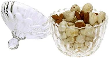 Jarra de doce de vidro do ISP com tampa - 325 ml para doces, nozes mistas ou chocolates exóticos. Tigela multiuso