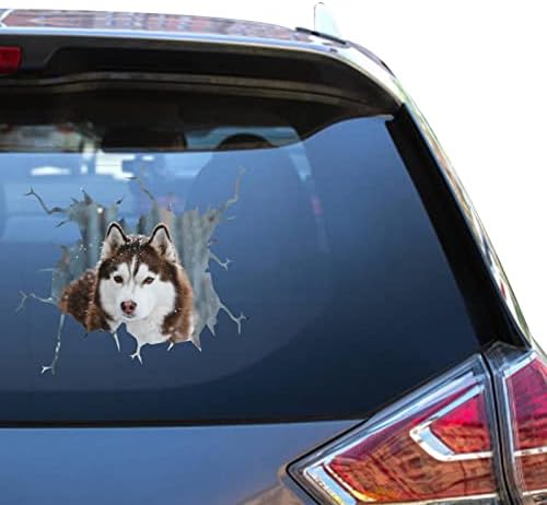 Adesivo husky siberiano White Husky Decal