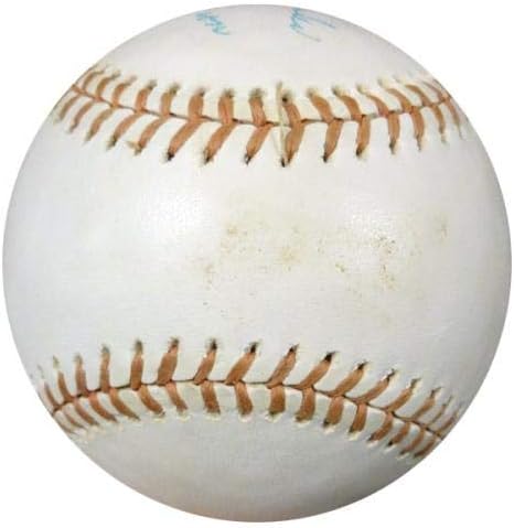 Hank Aaron autografou o oficial oficial de beisebol Atlanta Braves Melhores desejos Vintage Dias de Signature PSA/DNA W05582 -