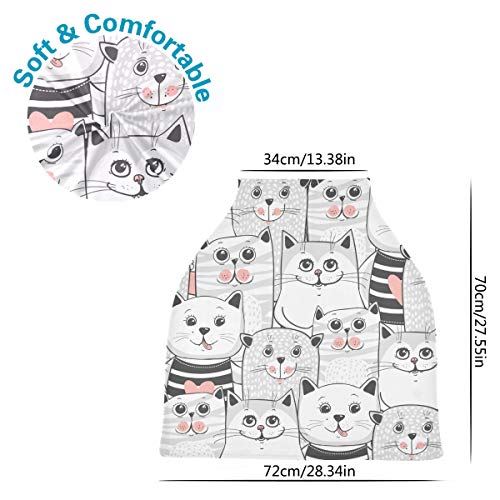 Lucky Cat Baby Car Seat Covers - Registro de bebês deve ter um dossel de carros de uso multiuso, para menino e menina