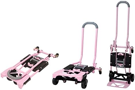 Bosce Multi-Position Dobing Hand Truck and Cart Capacidade de 300 libras Posição multi-posicionamento Dolly Dolly, caminhões