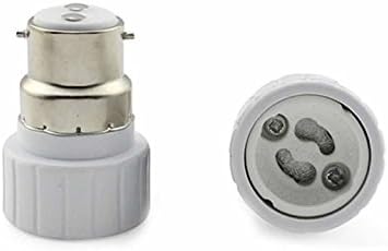 B22 Plugue masculino para Adapte feminino GU10 Kaibsen B22 Edison para GU10 Adaptador de conversor de soquete de parafuso de base GU10