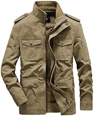 Men Jacket Jacket Business Lavado Coats Multi bolsos táticos Cargo Militar Cargo