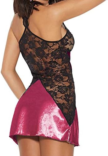 AAYOMET WOMENS LINGERIE SET Set Lace Kimono Robe Babydoll Lingerie Mesh Nightgown2