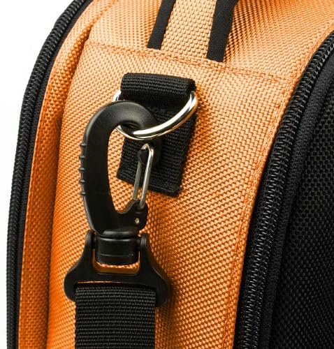 Nylon SLR Bag Orange para Canon EOS 400D, 40D, 450D DSLR Câmera e protetor de tela e protetor de tela e mini tripé