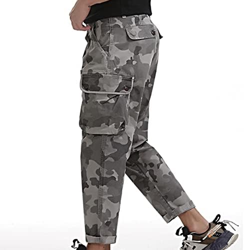 Calça de camuflagem de jeans homens