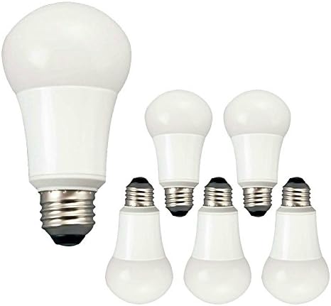 Lâmpadas LED TCP 9W, A19 - E26, Base de parafuso médio, não -minimizável, branco macio