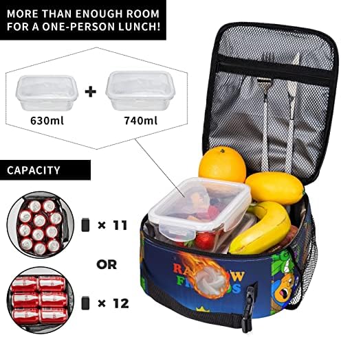 Bolsa de caça isolada para meninos e meninas, cartões portáteis de grande capacidade Bolsas de almoço para piquenique/escritório/viagem