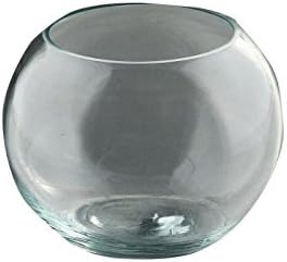 Diamond Star Glass 4,5 DX3.5 Clear Bubble Bowl