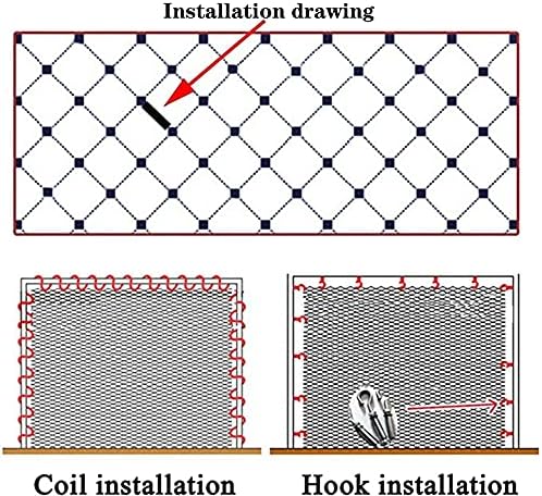 Rede de corda de cânhamo, segurança infantil Varanda de proteção Pets Railings Fence Fenci