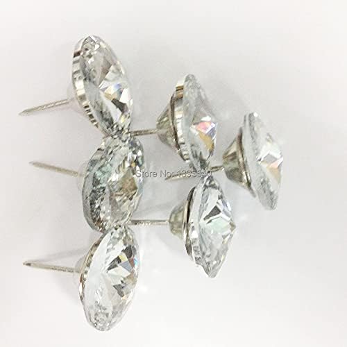 30mm 50pcs unhas de vidro de cristal para decoração da indústria de sofá arquivada com unhas de cristal de bauhinia