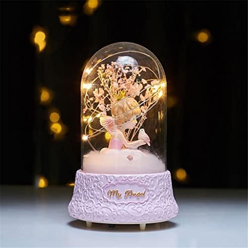 Ylyajy Crystal Ball LED Box Box Girl Annodent Birthday Decoração Criança Princesa Girl Dançando Caixa de Música