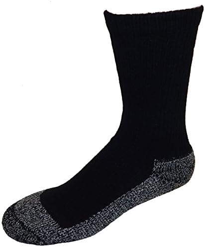 Cushees Black Crew Meocks 3-Pack