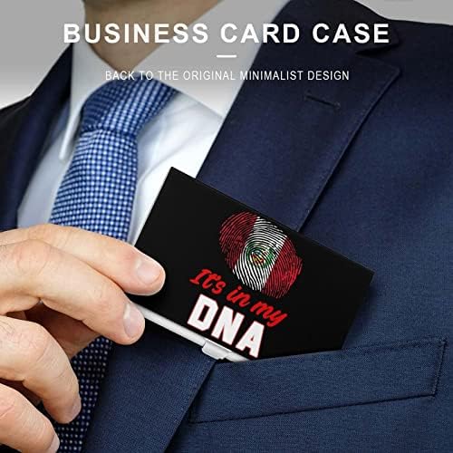 Peru está no meu titular de cartão de identificação de negócios de DNA Silm Case Professional Metal Name Card Organizer