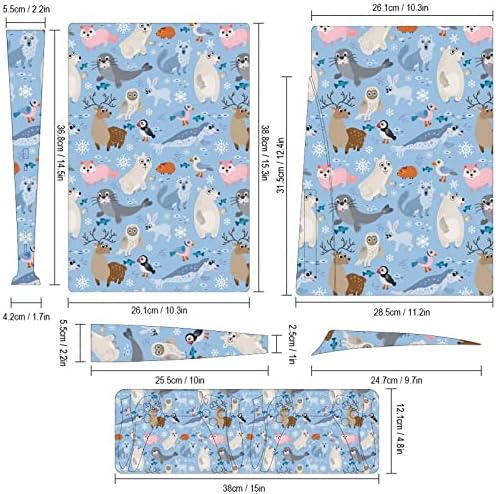 Animais do pólo norte selvagem Proteção de proteção de capa de pele completa Design de adesivo compatível com o console