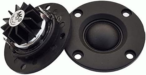 Chooyo 2pcs Tweeter Speaker 6 ohm 30w Domi Dome Sedio alto alto -falante de alto -falante de áudio Alta frequência alto -falante com dissipador de calor