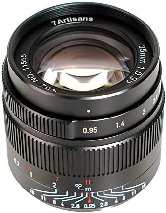 7artisans 35mm f0.95 Lente de retrato de foco manual APS-C de abertura grande para a Sony e Monte A7 A7ii A7iii A7r